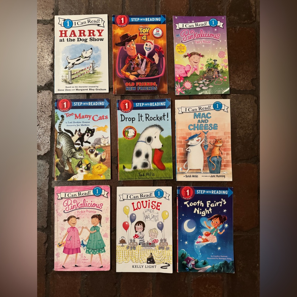 STEP 1 books.   Nine total.
